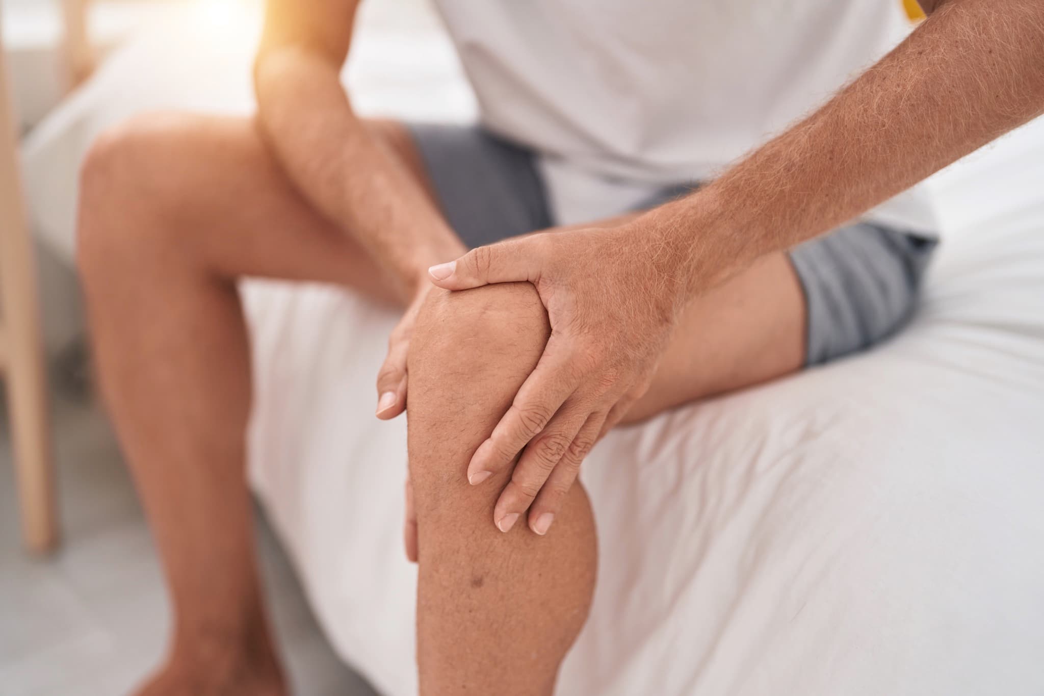 Patient with knee osteoarthritis considering injection options